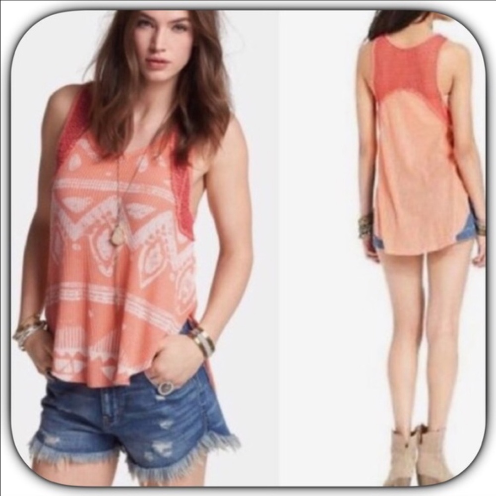 Free People Apricot top✨NEW✨Condition